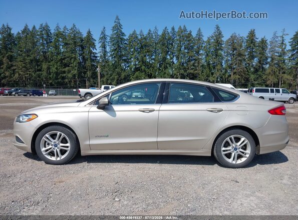 3FA6P0UU7JR261698 2018 FORD FUSION HYBRID Tan 360 interior view