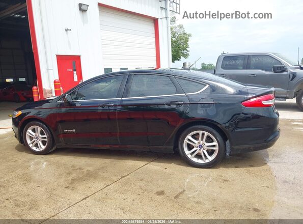 3FA6P0UU7JR271390 2018 FORD FUSION HYBRID Black 