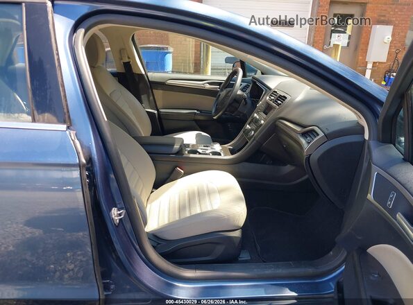 3FA6P0UU7JR273687 2018 FORD FUSION HYBRID Dark Blue Front interior view