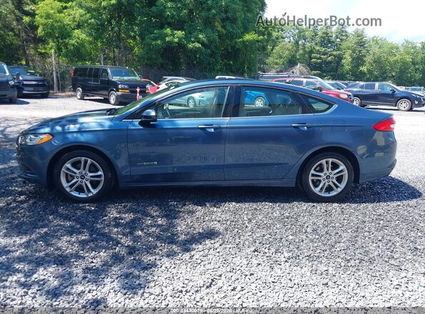3FA6P0UU7JR273687 2018 FORD FUSION HYBRID Dark Blue 360 interior view