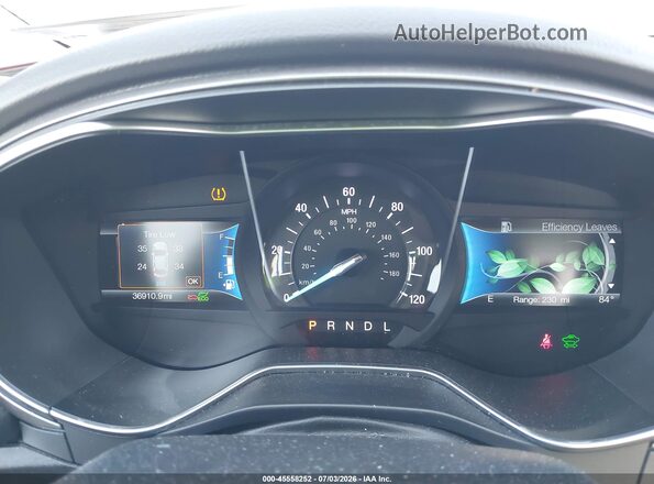 3FA6P0UU7JR279084 2018 FORD FUSION HYBRID Gray Widok tylnych siedzeń