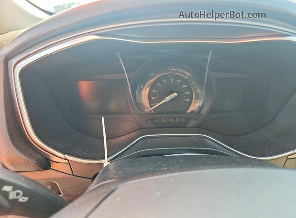 3FA6P0UU7JR282017 2018 FORD FUSION White Instrument cluster view