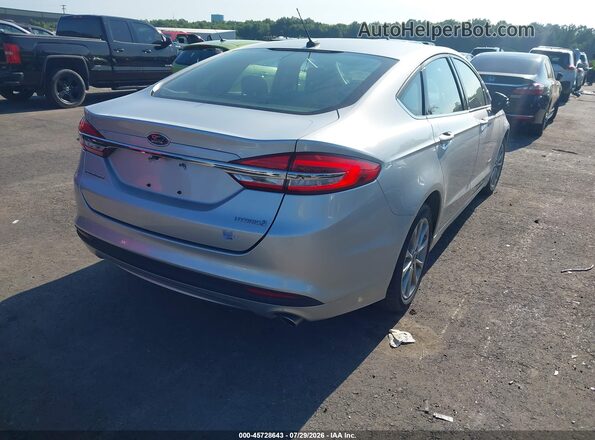 3FA6P0UU8HR360797 2017 FORD FUSION HYBRID Silver Trasero derecho