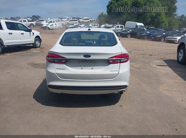 3FA6P0UU8JR100177 2018 FORD FUSION HYBRID White 