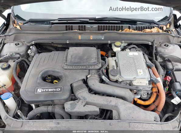 3FA6P0UU8JR100258 2018 FORD FUSION HYBRID Gray Вид ззаду