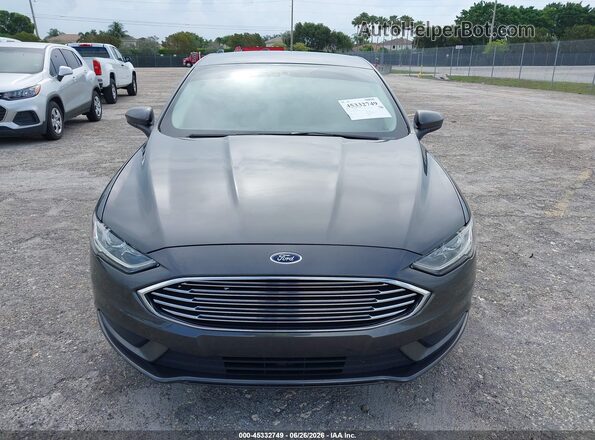 3FA6P0UU8JR100258 2018 FORD FUSION HYBRID Gray Вид щитка приладів