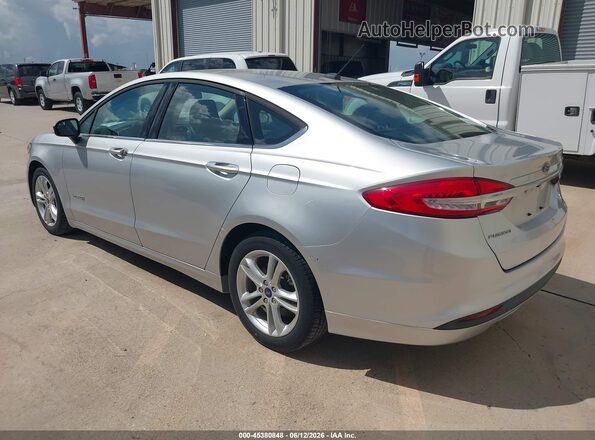 3FA6P0UU8JR100549 2018 FORD FUSION HYBRID Серебряный Задняя левая четверть