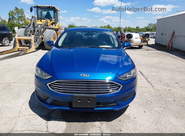3FA6P0UU8JR122969 2018 FORD FUSION HYBRID Blue 