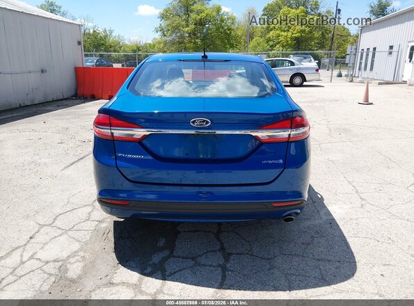 3FA6P0UU8JR122969 2018 FORD FUSION HYBRID Blue 