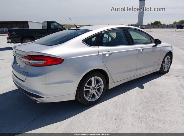 3FA6P0UU8JR122986 2018 FORD FUSION HYBRID Silver Հետևի աջ