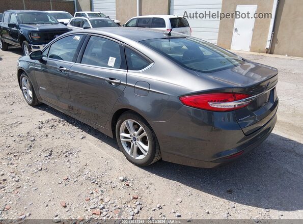 3FA6P0UU8JR209464 2018 FORD FUSION HYBRID Gray Tył lewy