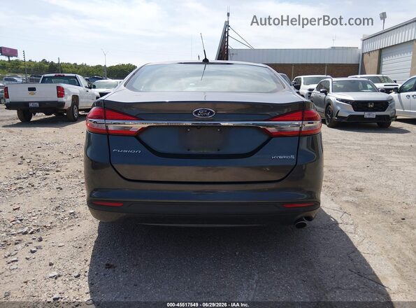 3FA6P0UU8JR209464 2018 FORD FUSION HYBRID Gray 