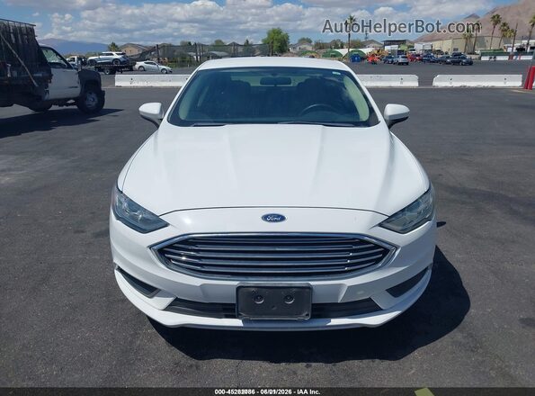 3FA6P0UU8JR235773 2018 FORD FUSION HYBRID White Vista frontal