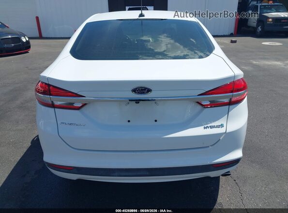 3FA6P0UU8JR235773 2018 FORD FUSION HYBRID White Vista interior de 360 grados