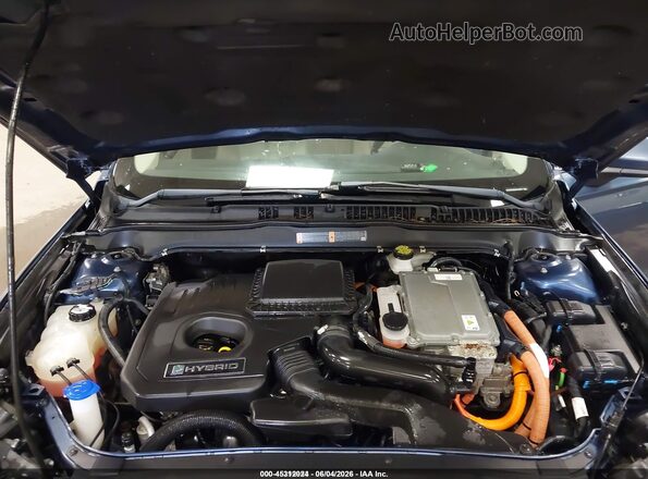 3FA6P0UU8JR235868 2018 FORD FUSION HYBRID Blue Widok z tyłu