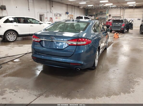 3FA6P0UU8JR235868 2018 FORD FUSION HYBRID Blue Tył prawy