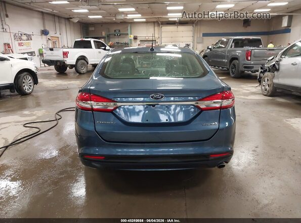 3FA6P0UU8JR235868 2018 FORD FUSION HYBRID Blue 