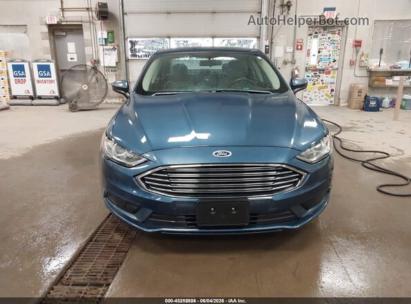 3FA6P0UU8JR235868 2018 FORD FUSION HYBRID Blue Widok zestawu wskaźników