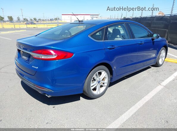 3FA6P0UU8JR243579 2018 FORD FUSION HYBRID Blue Հետևի աջ