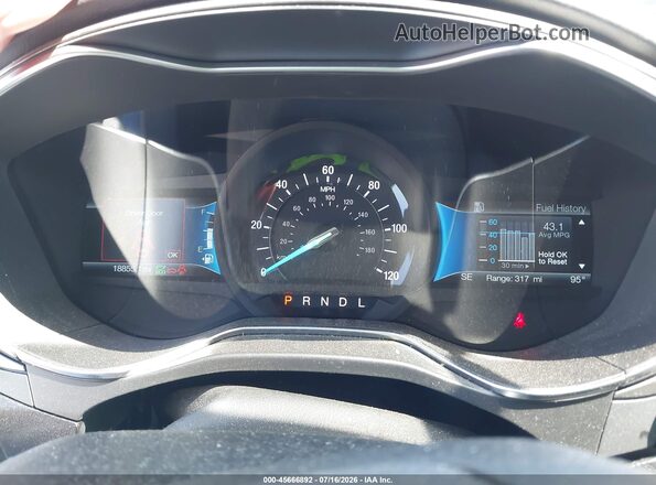 3FA6P0UU8JR243579 2018 FORD FUSION HYBRID Blue Հետևի նստատեղերի տեսք