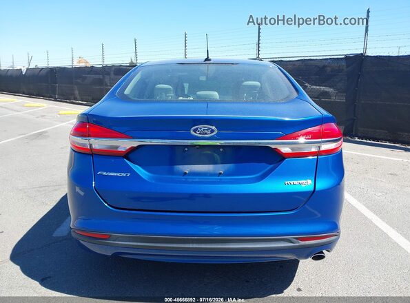 3FA6P0UU8JR243579 2018 FORD FUSION HYBRID Blue 