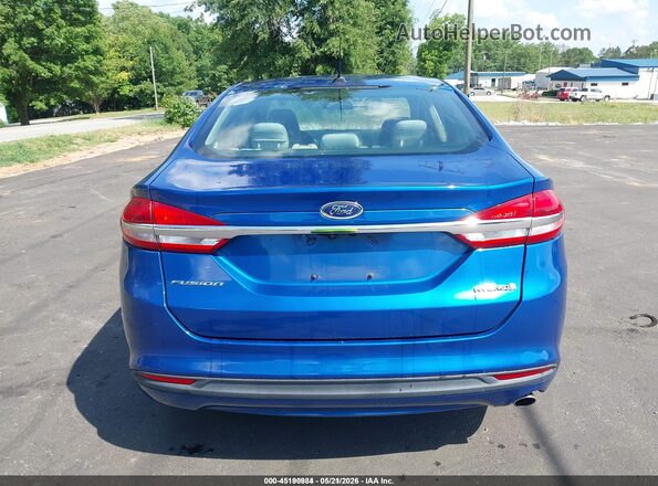 3FA6P0UU8JR254405 2018 FORD FUSION HYBRID Blue 