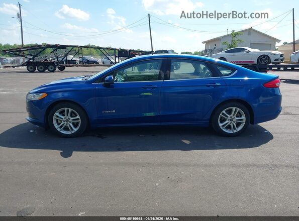 3FA6P0UU8JR254405 2018 FORD FUSION HYBRID Blue Панорамний вид салону 360°