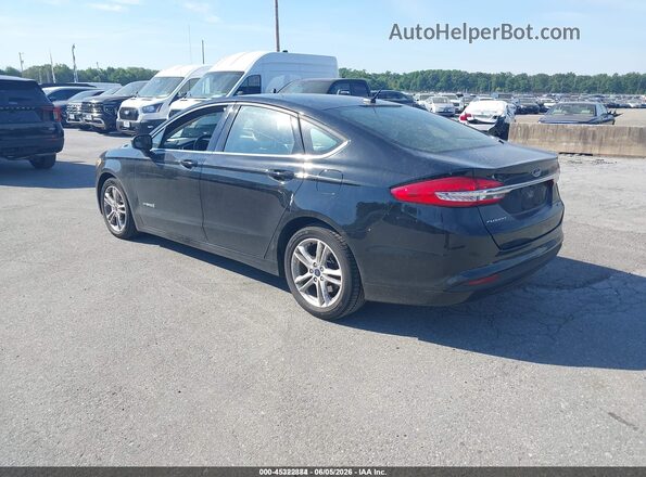 3FA6P0UU8JR261709 2018 FORD FUSION HYBRID Black უკანა მარცხენა