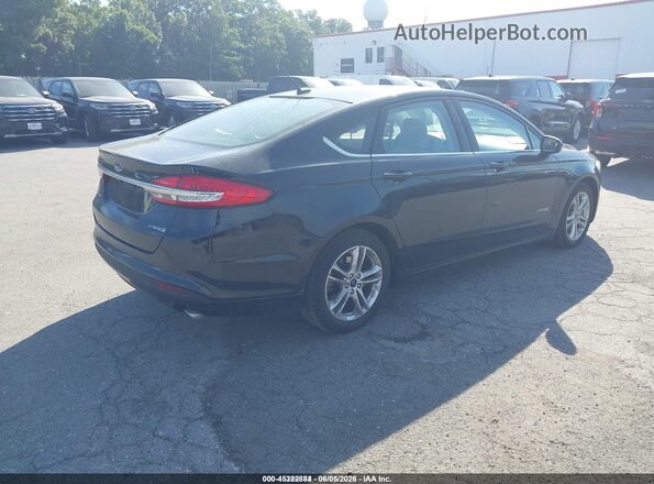 3FA6P0UU8JR261709 2018 FORD FUSION HYBRID Black უკანა მარჯვენა