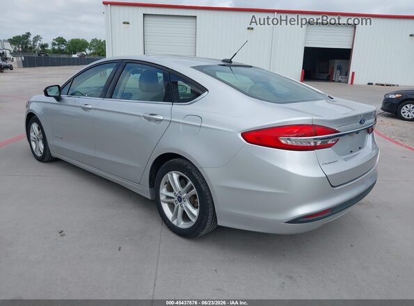 3FA6P0UU9JR100608 2018 FORD FUSION HYBRID Silver უკანა მარცხენა