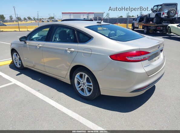 3FA6P0UU9JR243588 2018 FORD FUSION HYBRID Beige Հետևի ձախ