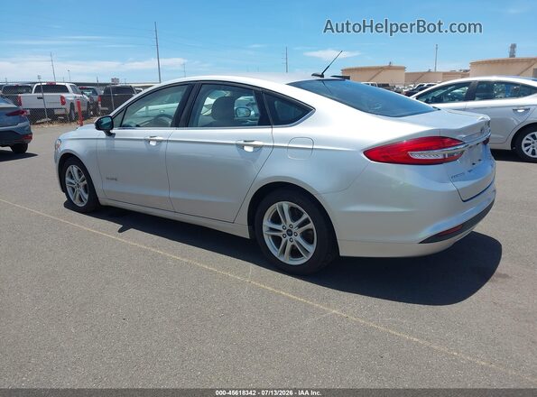 3FA6P0UU9JR243672 2018 FORD FUSION HYBRID White Задня ліва чверть