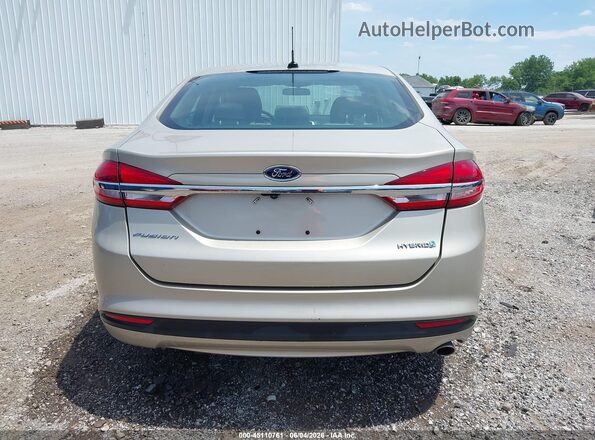 3FA6P0UUXJR100438 2018 FORD FUSION HYBRID Gold 