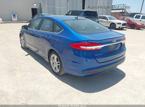 3FA6P0UUXJR212737 2018 FORD FUSION HYBRID Blue უკანა მარცხენა