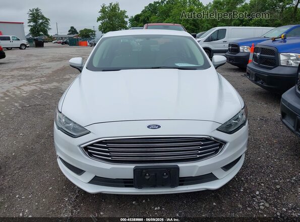 3FA6P0UUXJR243535 2018 FORD FUSION HYBRID White Вид щитка приладів