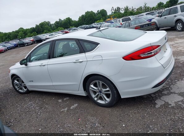 3FA6P0UUXJR243535 2018 FORD FUSION HYBRID White Панорамний вид салону 360°