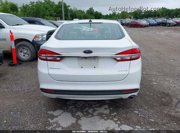 3FA6P0UUXJR243535 2018 FORD FUSION HYBRID White 