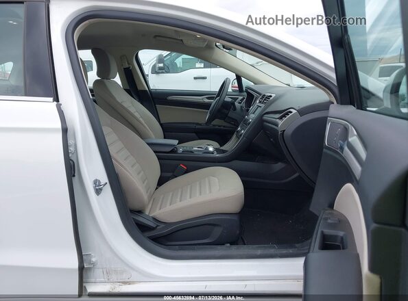 3FA6P0UUXJR243566 2018 FORD FUSION HYBRID White წინა სალონის ხედი