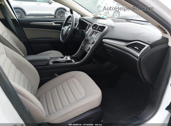 3FA6P0UUXJR243616 2018 FORD FUSION HYBRID White Widok wnętrza z przodu