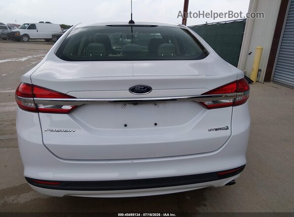 3FA6P0UUXJR243616 2018 FORD FUSION HYBRID White 