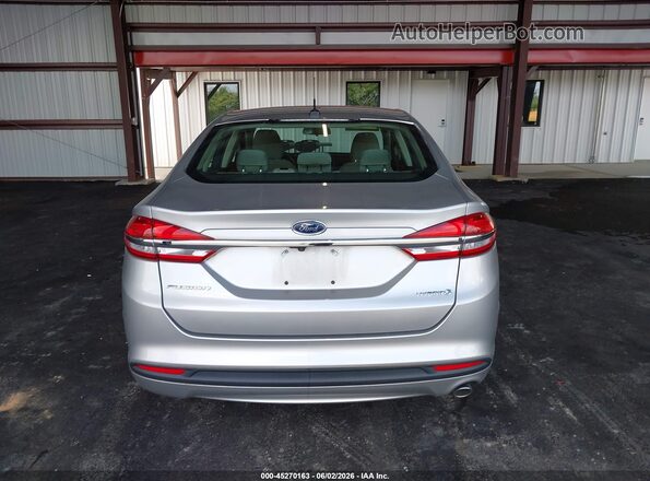 3FA6P0UUXJR258083 2018 FORD FUSION HYBRID Silver 