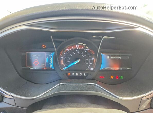 3FA6P0UUXJR261663 2018 FORD FUSION Gray ხელსაწყოთა პანელის ხედი