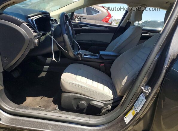 3FA6P0UUXJR261663 2018 FORD FUSION Gray წინა სალონის ხედი
