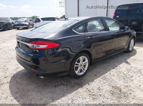 3FA6P0UUXJR271464 2018 FORD FUSION HYBRID Black Rear right