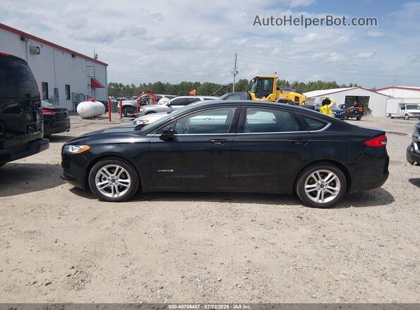 3FA6P0UUXJR271464 2018 FORD FUSION HYBRID Black 360 interior view