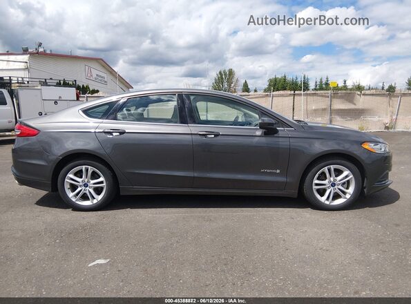 3FA6P0UUXJR279029 2018 FORD FUSION HYBRID Серый Вид щитка приборов