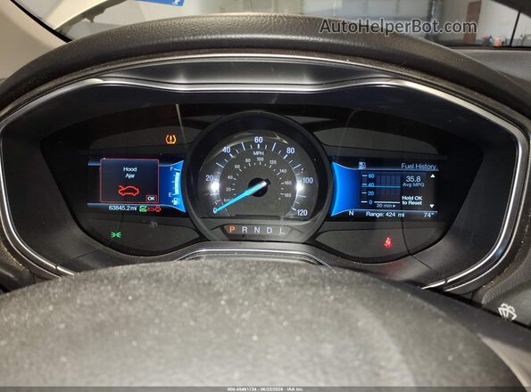 3FA6P0UUXJR279113 2018 FORD FUSION HYBRID Gray უკანა სავარძლების ხედი