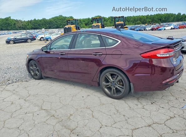 3FA6P0VP0HR331643 2017 FORD FUSION Burgundy უკანა მარცხენა
