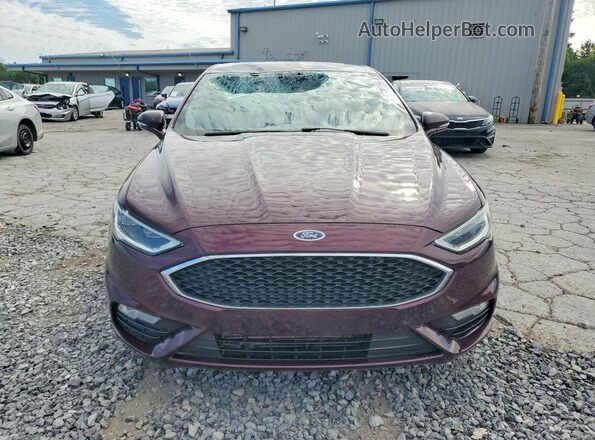 3FA6P0VP0HR331643 2017 FORD FUSION Burgundy წინა ხედი