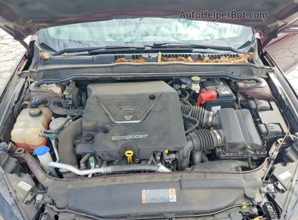 3FA6P0VP0HR331643 2017 FORD FUSION Burgundy უკანა სალონის ხედი